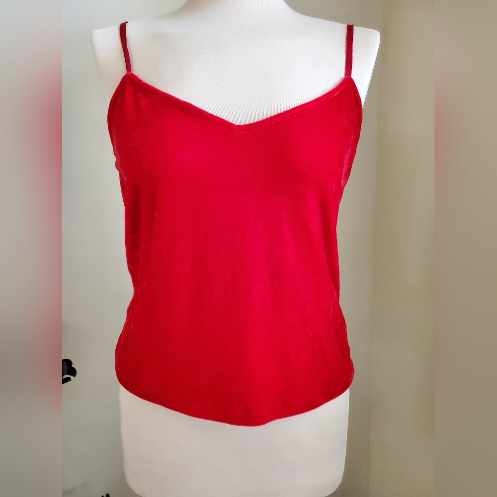 PAJAOMAGRAM red velvet top size medium